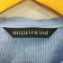 ミズイロインド mizuiro ind ストライプ ギャザー ドルマン シャツ レディース
