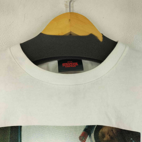プリントクルーネックTシャツ レディース