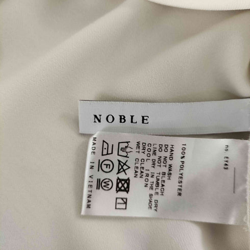 ノーブル Noble エステルダブルクロスクルーネックブラウス レディース