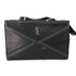 イヴサンローラン Yves Saint Laurent YSLロゴ ステッチデザイン レザーハンドバッグ レディース