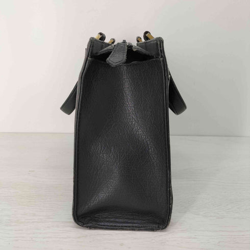 イヴサンローラン Yves Saint Laurent YSLロゴ ステッチデザイン レザーハンドバッグ レディース