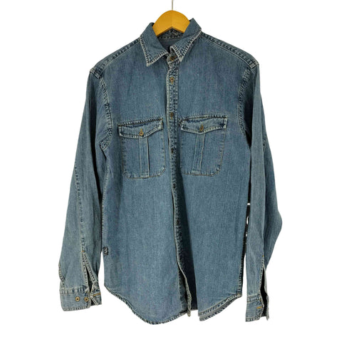 ギャップ Gap 00S 2ポケットデニムシャツ メンズ JPN:XS