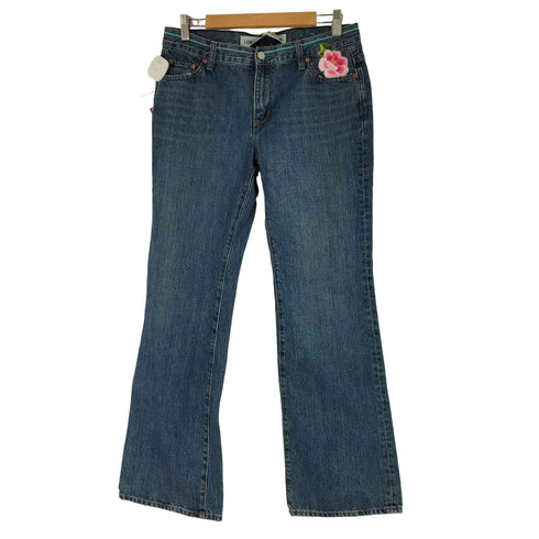 ギャップ Gap LOW RISE BOOT CUT 刺繍 フレアデニムパンツ レディース 10R
