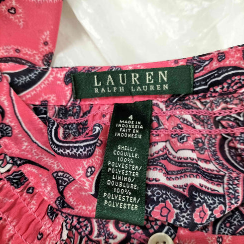 ローレンラルフローレン LAUREN RALPH LAUREN Paisley Multi Pink Dress レディース US:4