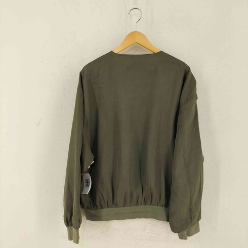 スマー SUMMA シルク ノーカラーブルゾン メンズ import:L