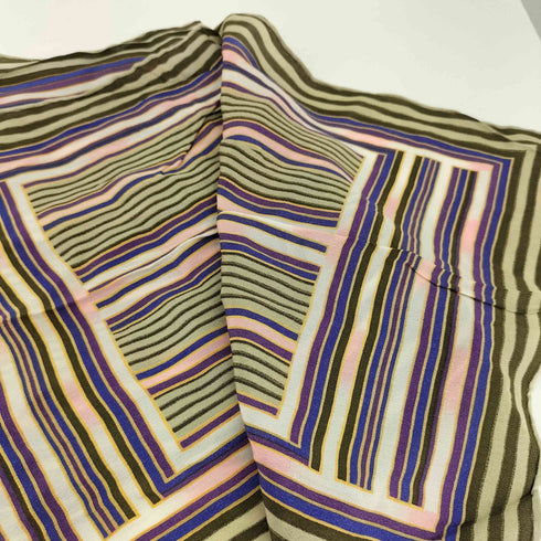 イッセイミヤケ ISSEY MIYAKE 70s 初期タグ ムーンバット シルクスカーフ レディース