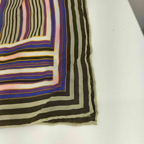 イッセイミヤケ ISSEY MIYAKE 70s 初期タグ ムーンバット シルクスカーフ レディース