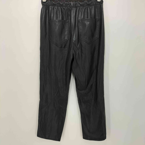 ザラ ZARA フェイクレザー テーパード イージーパンツ レディース S