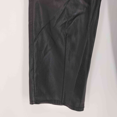 ザラ ZARA フェイクレザー テーパード イージーパンツ レディース S