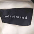 ミズイロインド mizuiro ind ポケット付きノーカラーワイドコート レディース