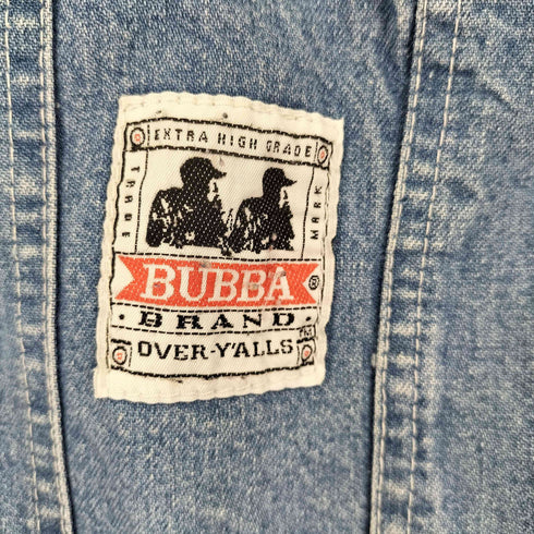 90s BUBBA デニムオーバーオール メンズ