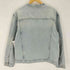 ザラ ZARA ノーカラーデニムジャケット メンズ import:L