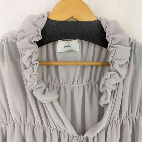 パピエ papier Gathered jacket レディース FREE