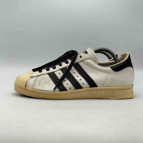 アディダスオリジナルス adidas Originals SUPER STAR 80s スーパースター 白黒金ベロ メンズ JPN:26.5