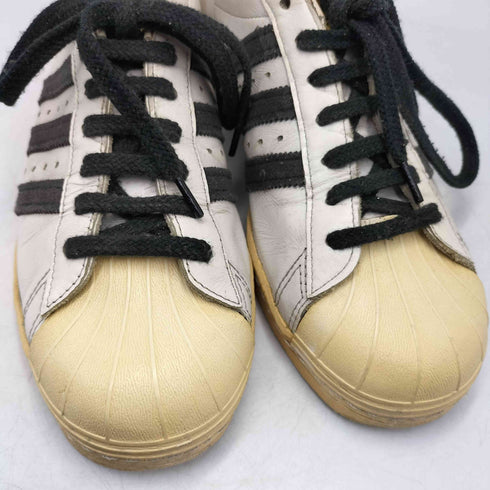 アディダスオリジナルス adidas Originals SUPER STAR 80s スーパースター 白黒金ベロ メンズ JPN:26.5