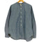 エフオービーファクトリー FOB FACTORY BAND COLLAR SHIRT シャンブレー バンド カラー シャツ メンズ JPN:L