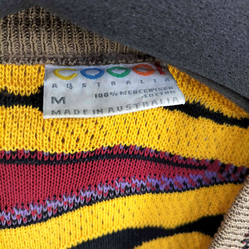 クージー COOGI オーストラリア製 3Dニット カーディガン メンズ import:M