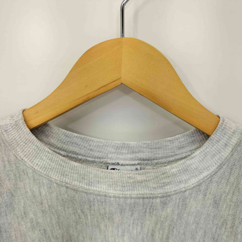 チャンピオン Champion 90S メキシコ製 REVERSE WEAVE フロント2段プリント スウェット トレーナー メンズ import:L