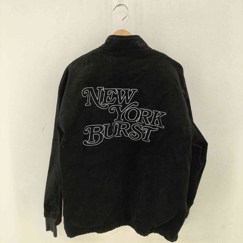 NEWYORK BURST バックロゴ刺繍 コーデュロイジップアップジャケット メンズ import:L