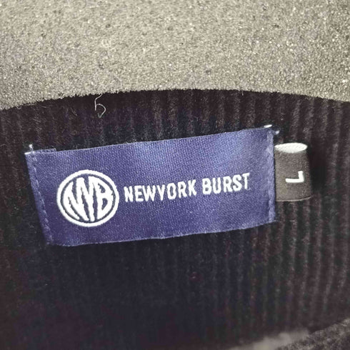 NEWYORK BURST バックロゴ刺繍 コーデュロイジップアップジャケット メンズ import:L