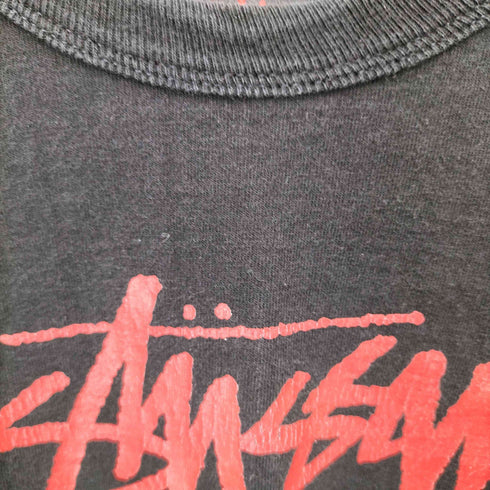 ステューシー Stussy フロントロゴプリント L/SクルーネックTシャツ メンズ JPN:L