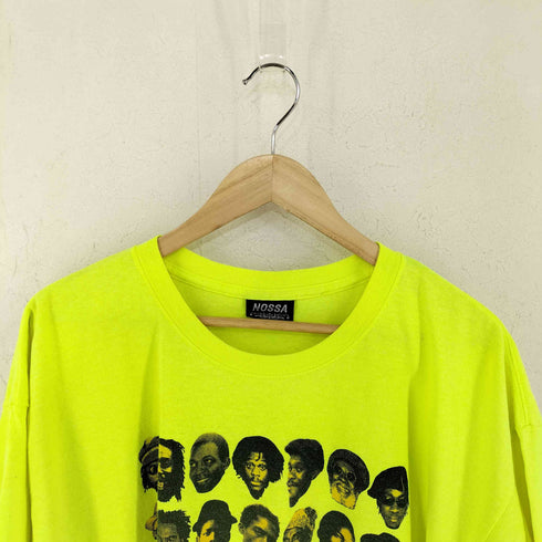 NOSSA USA製 フェイスプリント クルーネックTシャツ メンズ import:XL