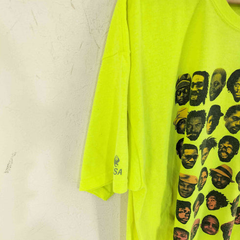 NOSSA USA製 フェイスプリント クルーネックTシャツ メンズ import:XL