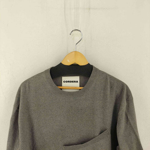 CORDERA COTTON POCKET SWEATER GREY import メンズ OS