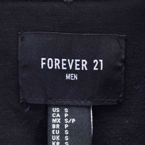 フォーエバー21 FOREVER 21 バックジップデザイン デストロイ デニムジャケット Y2K メンズ JPN:S