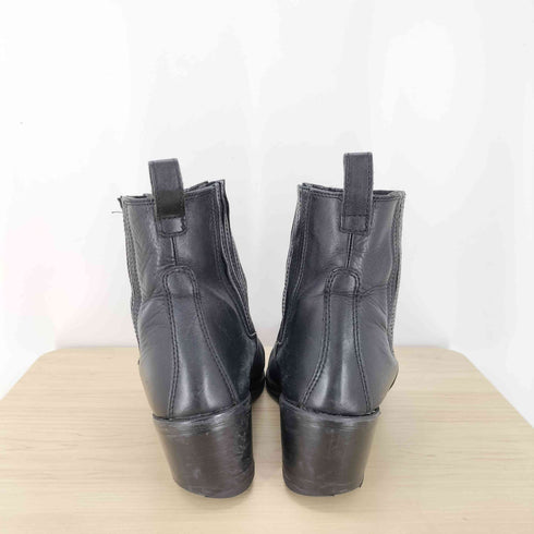 ザラ ZARA サイドゴア レザーヒールブーツ メンズ 43