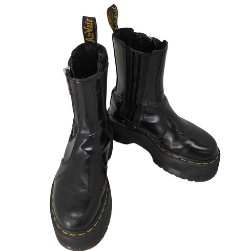 ドクターマーチン Dr.Martens 2976 Max Black Buttero サイドジップ チェルシーブーツ レディース EUR:37