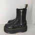 ドクターマーチン Dr.Martens 2976 Max Black Buttero サイドジップ チェルシーブーツ レディース EUR:37