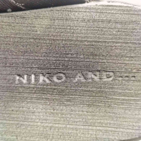 ニコアンド niko and... クロステープ 厚底 サンダル メンズ M