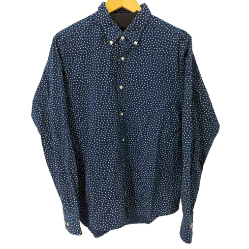 トミーヒルフィガー TOMMY HILFIGER NEW YORK FIT 総柄ボタンダウンシャツ メンズ import:XL