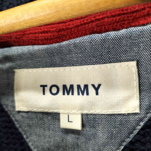 トミー TOMMY ショールカラー ニットカーディガン メンズ import:L