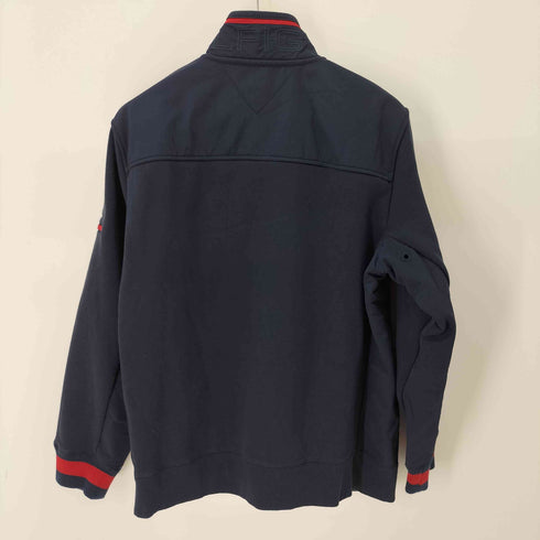 トミーヒルフィガー TOMMY HILFIGER 異素材切替 ジップアップブルゾン メンズ import:XL