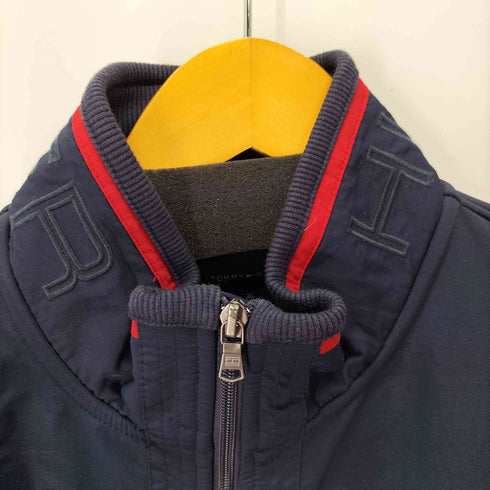 トミーヒルフィガー TOMMY HILFIGER 異素材切替 ジップアップブルゾン メンズ import:XL