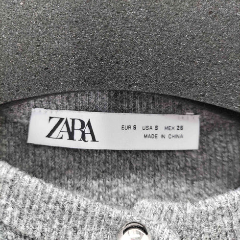 ザラ ZARA ベーシックカーディガン メタルボタン レディース import:S