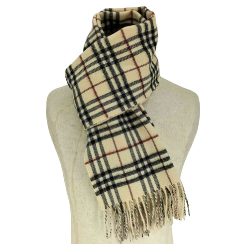 バーバリー BURBERRY VINTAGE CHECK TO SOLID CASHMERE SCARF ヴィンテージ チェック ノバ チェック カシミヤ スカーフ マフラー メンズ