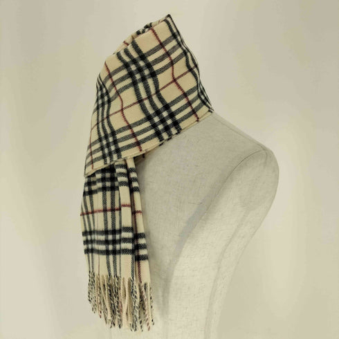 バーバリー BURBERRY VINTAGE CHECK TO SOLID CASHMERE SCARF ヴィンテージ チェック ノバ チェック カシミヤ スカーフ マフラー メンズ