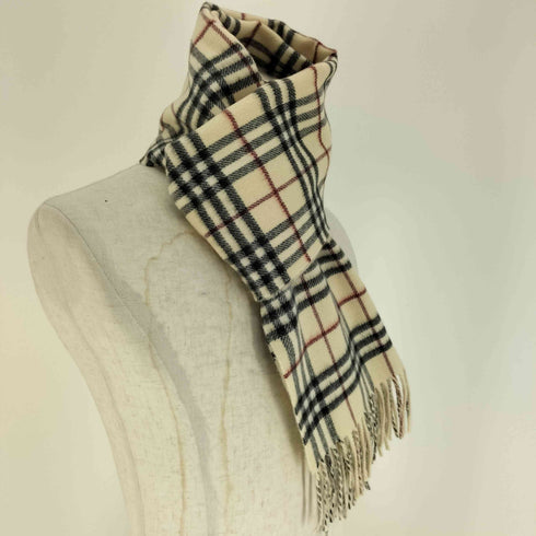 バーバリー BURBERRY VINTAGE CHECK TO SOLID CASHMERE SCARF ヴィンテージ チェック ノバ チェック カシミヤ スカーフ マフラー メンズ