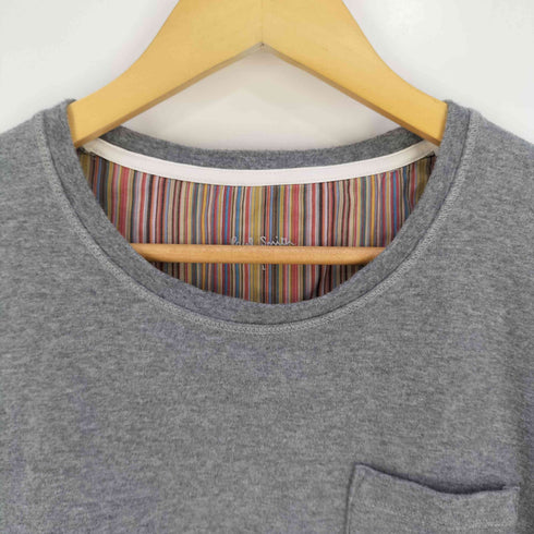 ポールスミス Paul Smith コットンポリ ポケット ロングスリーブ Tシャツ メンズ import:L