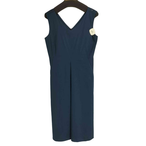 エスマックスマーラ S Max Mara ブルガリア製 コットンポリ ノースリーブ ミニワンピ レディース EUR:42