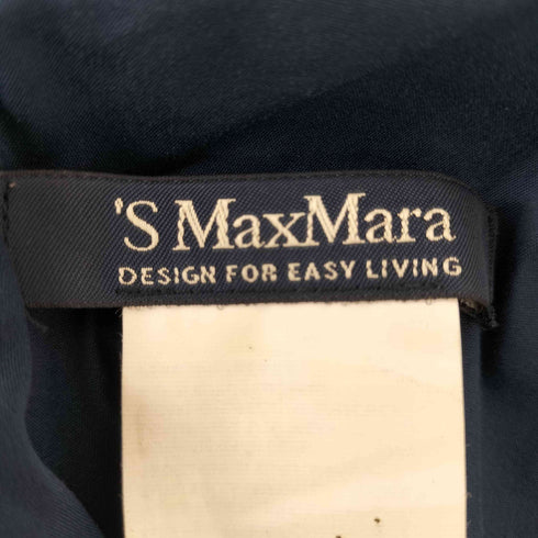 エスマックスマーラ S Max Mara ブルガリア製 コットンポリ ノースリーブ ミニワンピ レディース EUR:42
