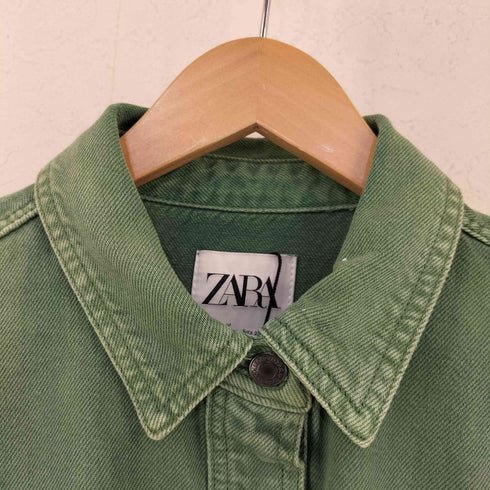 ザラ ZARA オーバーサイズ デニムシャツ レディース import:M