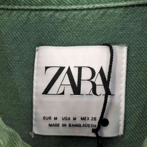 ザラ ZARA オーバーサイズ デニムシャツ レディース import:M