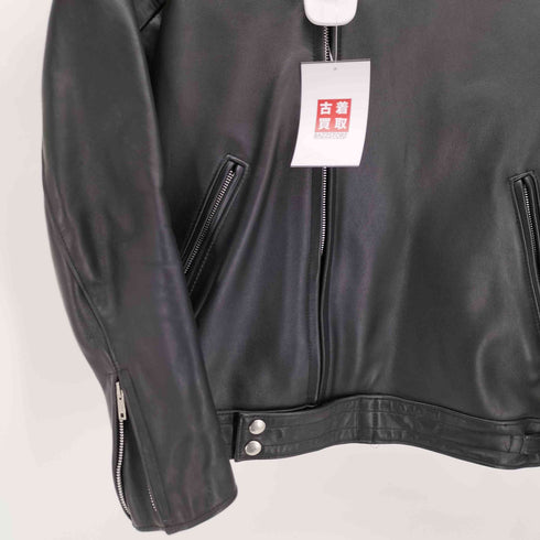 トリプルシックスレザーウェア 666 Leather Wear 英国製 本革 ダブル ライダースジャケット メンズ UK:34