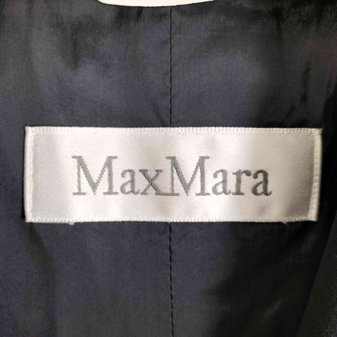 マックスマーラ MAX MARA イタリア製 白タグ ストレッチ 1B テーラードジャケット レディース EUR:42