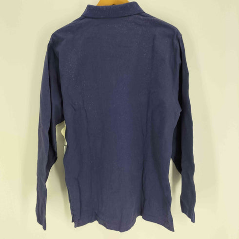 エディーバウアー Eddie Bauer 90-00S 白タグ 台湾製 ハーフジップ L/S ポロシャツ メンズ import:S