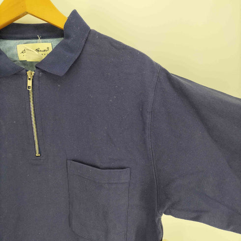 エディーバウアー Eddie Bauer 90-00S 白タグ 台湾製 ハーフジップ L/S ポロシャツ メンズ import:S
